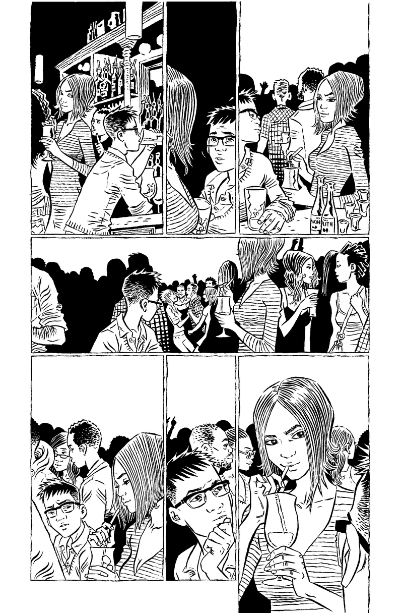 They’re Not Like Us #9 inks by Simon Gane